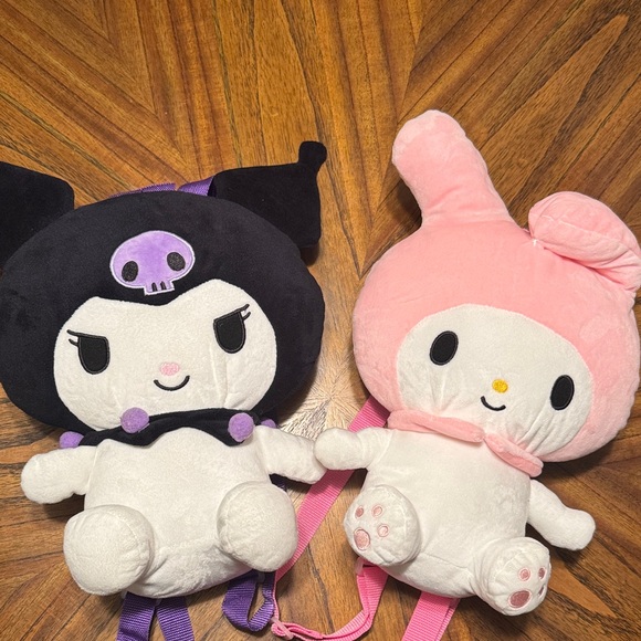 Other - Kuromi and My Melody Plush Backpacks